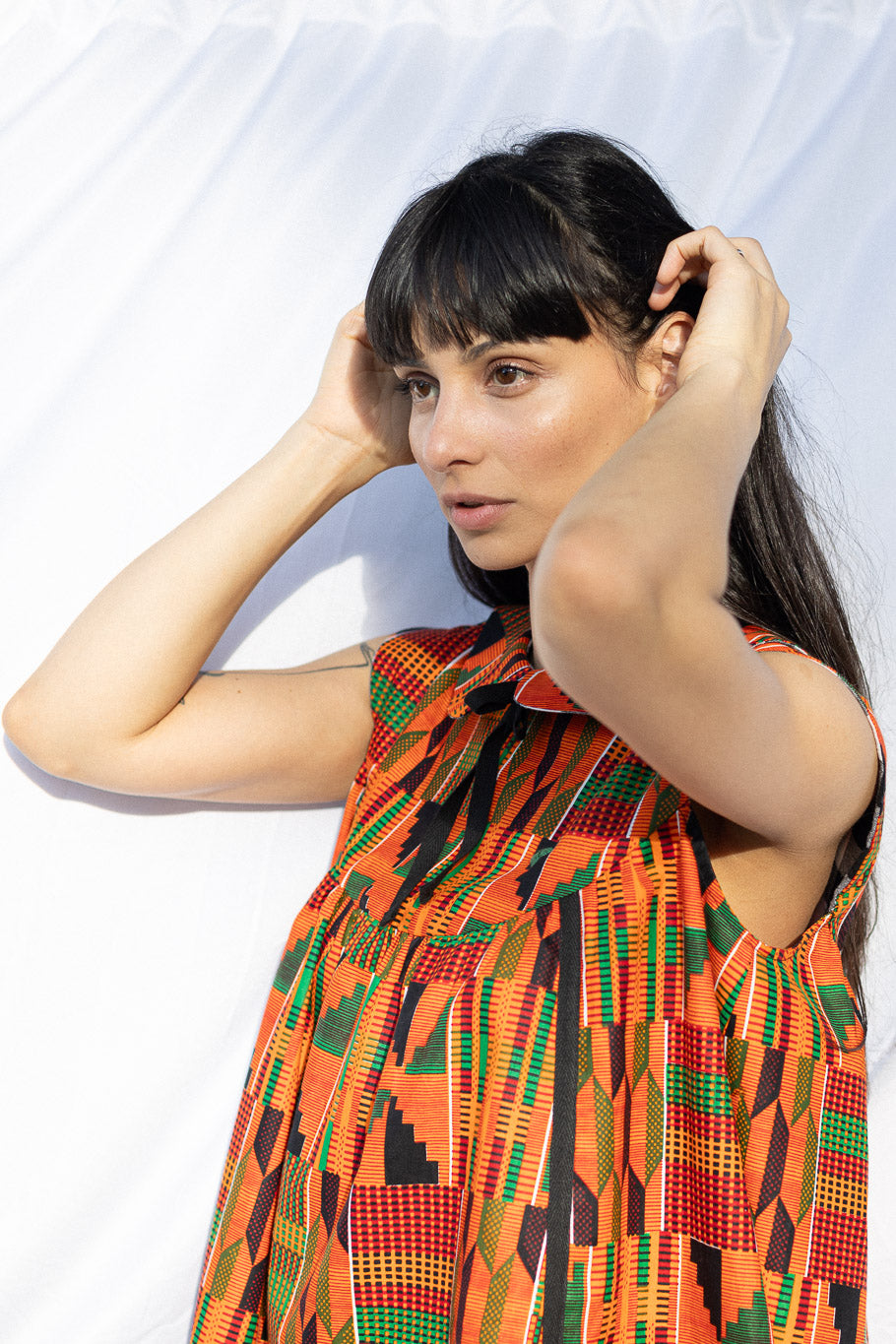 The Monique Dress, Left Side View Close-up |