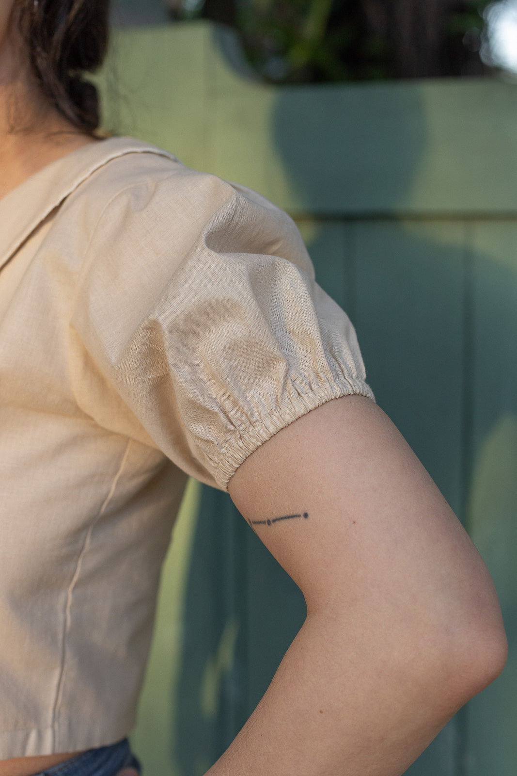 Puff Sleeve Tie-Front Top | Martina Top |