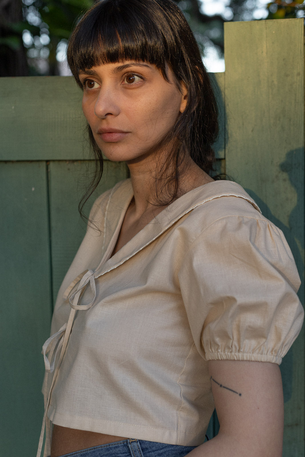 Puff Sleeve Tie-Front Top | Martina Top |