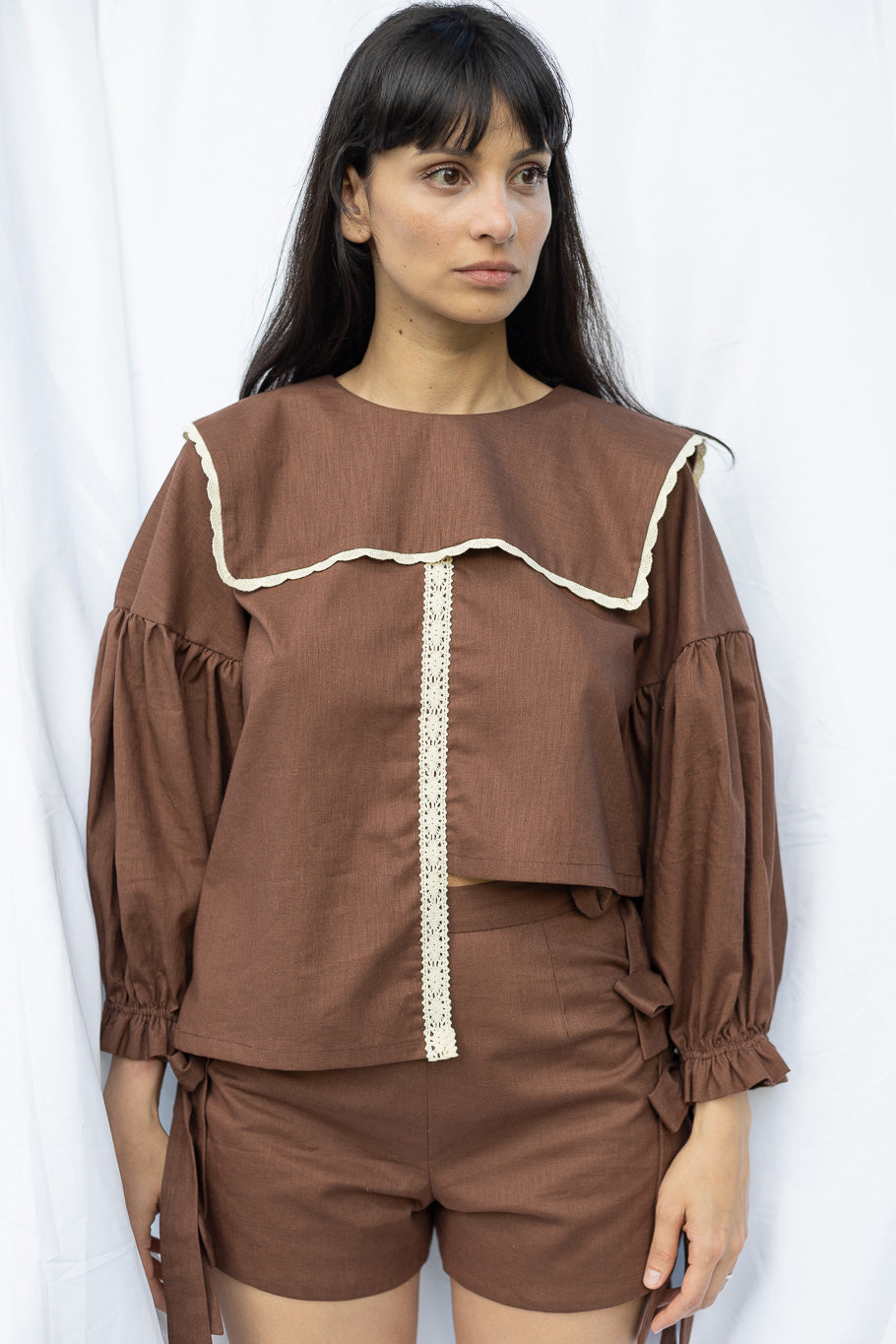 The Beatrice Blouse, Front View 